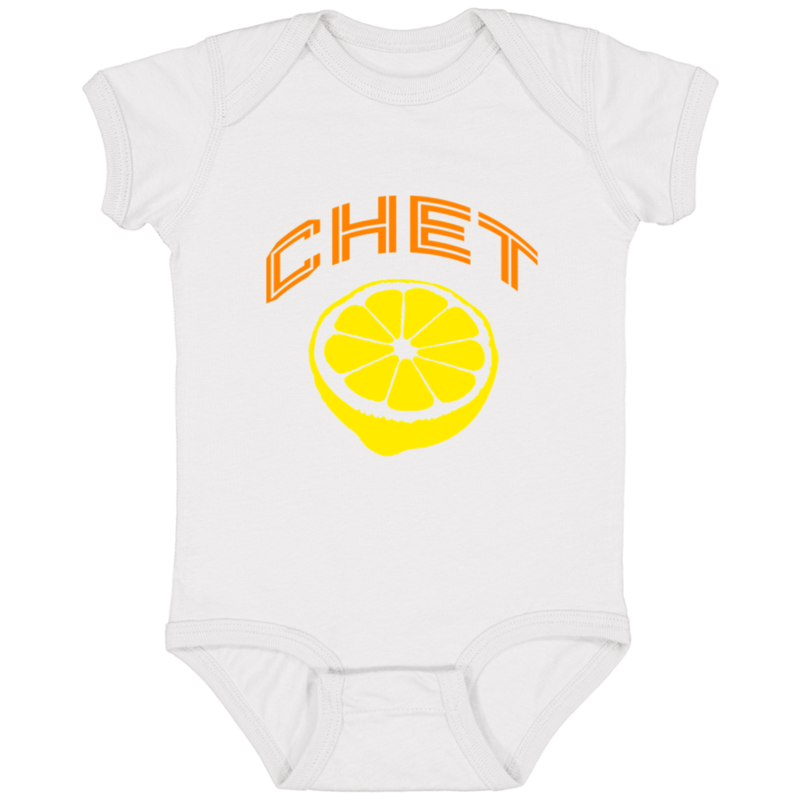 Chet - Orange + Lemon Infant Baby Onsie Bodysuit