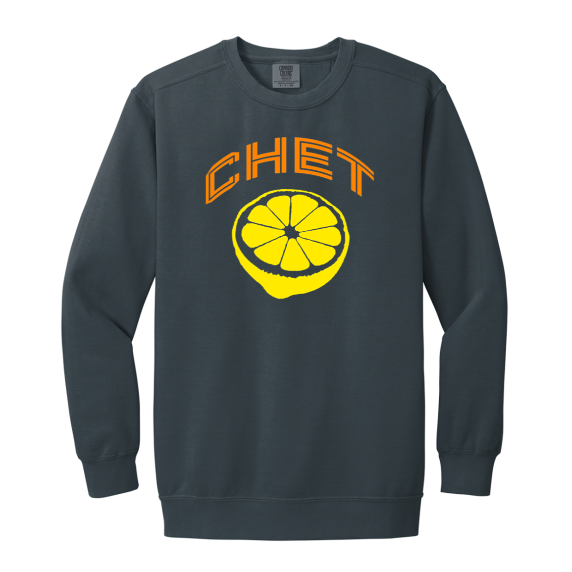 Chet - Orange + Lemon Vintage Wash Crewneck Sweatshirt