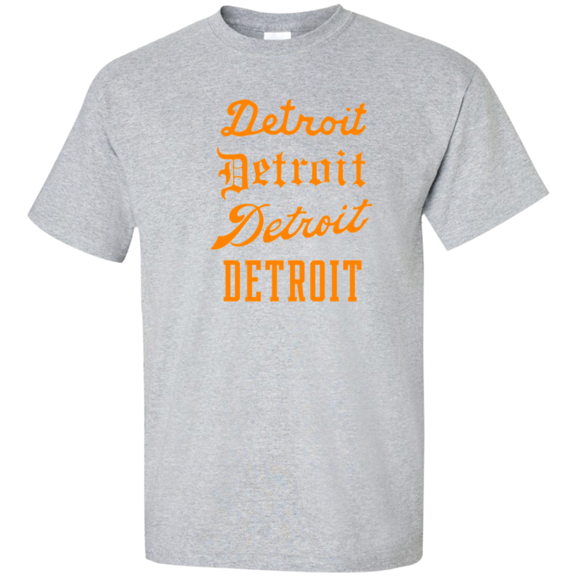 Detroit Stack - Orange Unisex Tall Ultra Cotton T-Shirt