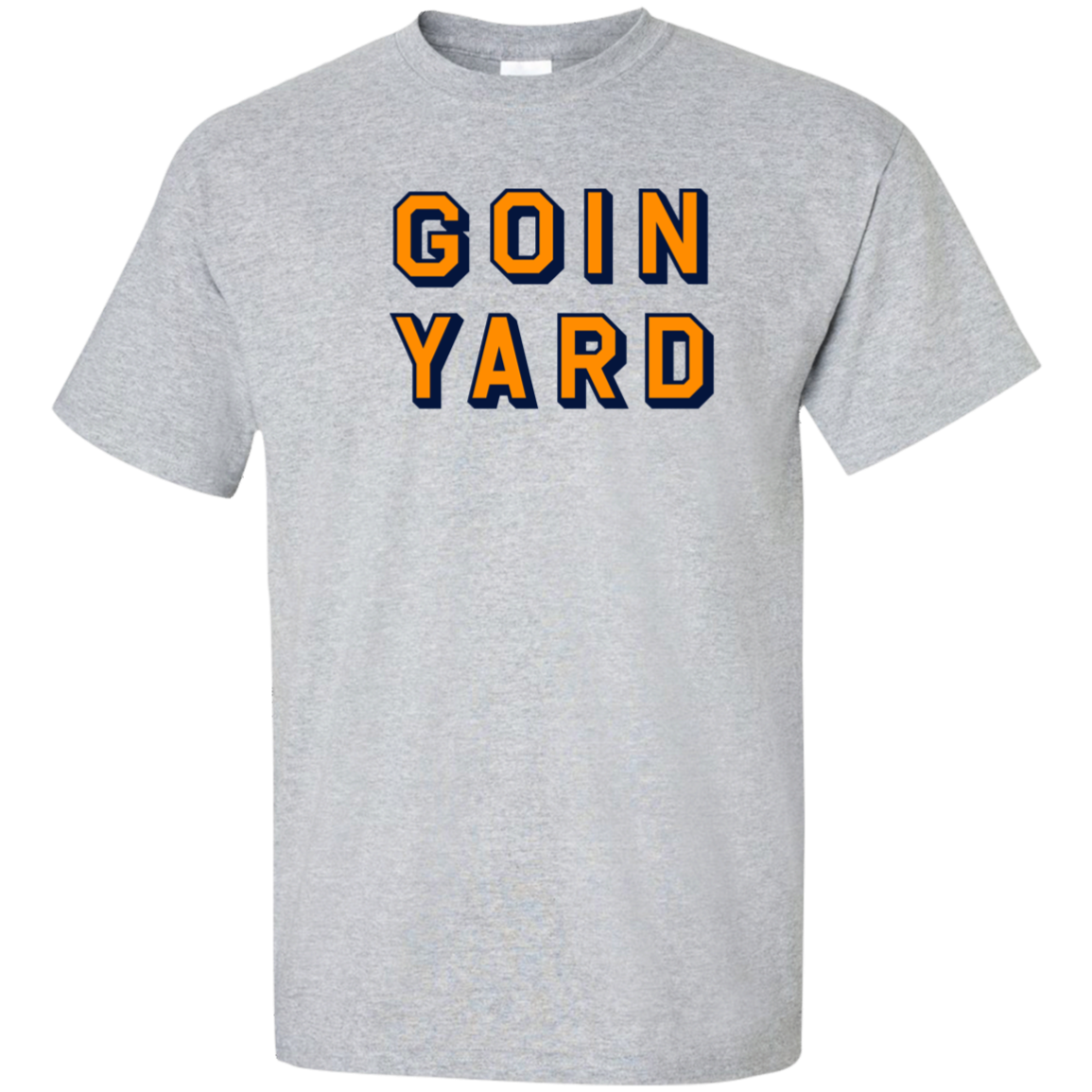 Goin Yard - Orange + Navy Tall Ultra Cotton T-Shirt