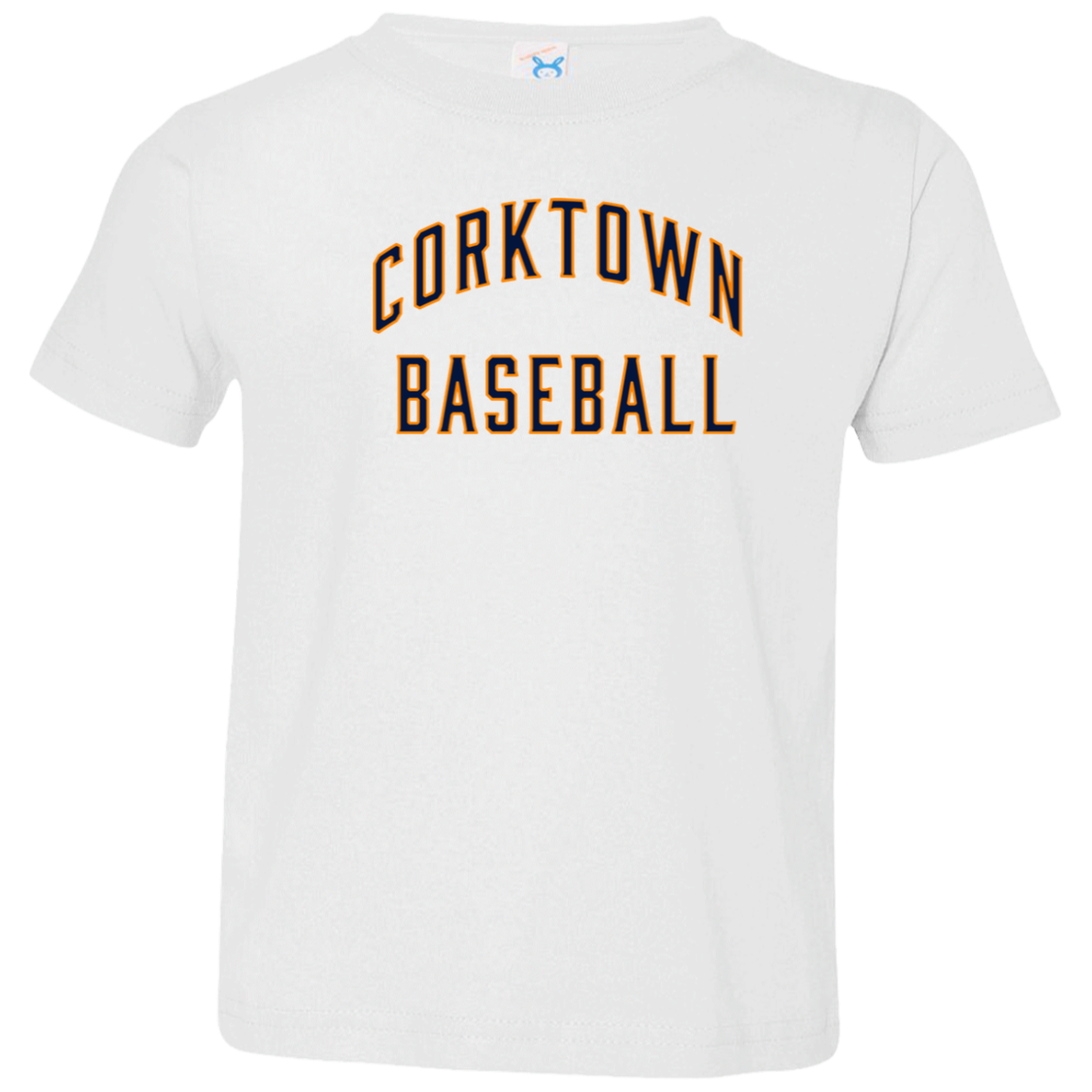 Corktown Baseball - Navy + Orange Cute Toddler T-Shirt