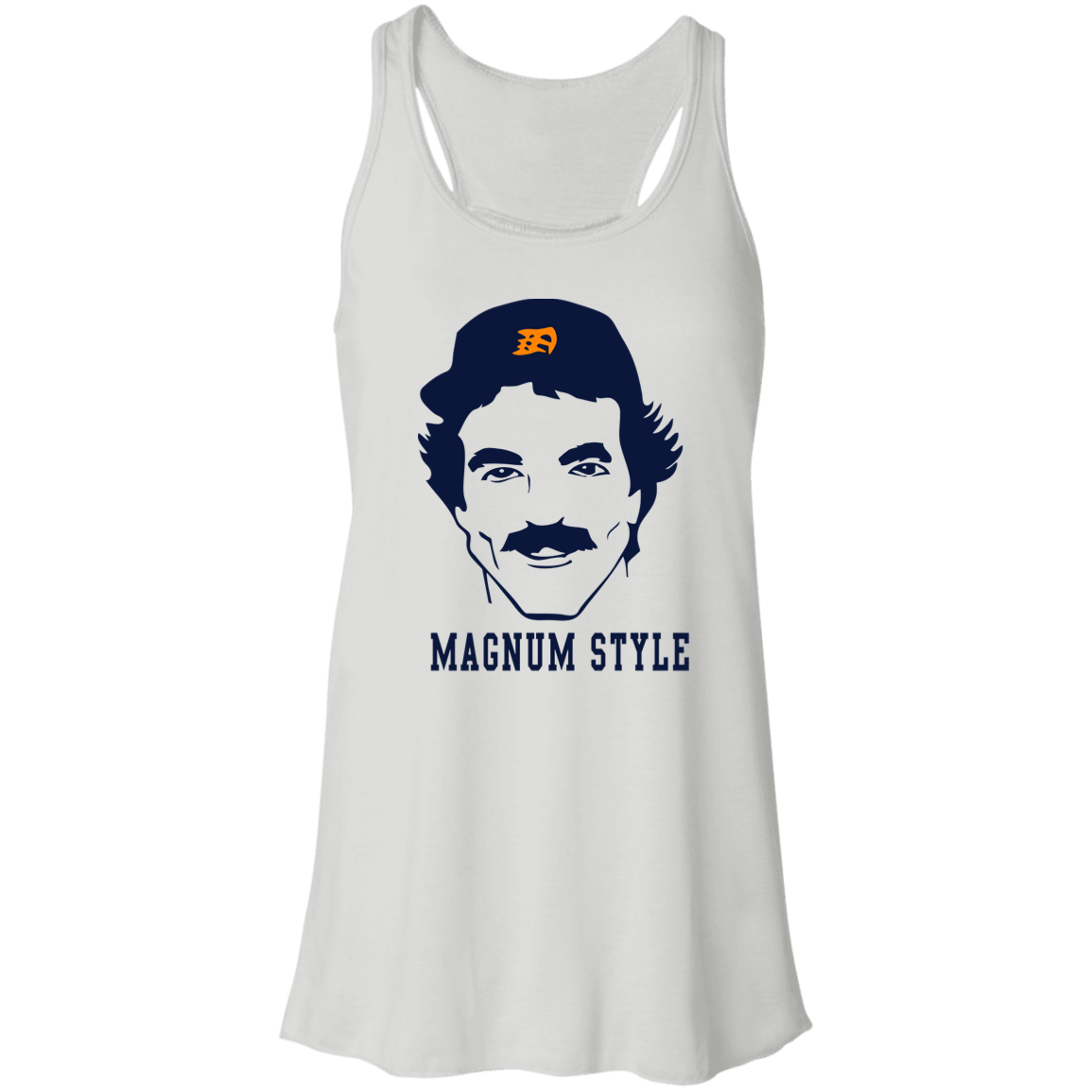 Magnum Style - Navy Flowy Racerback Tank