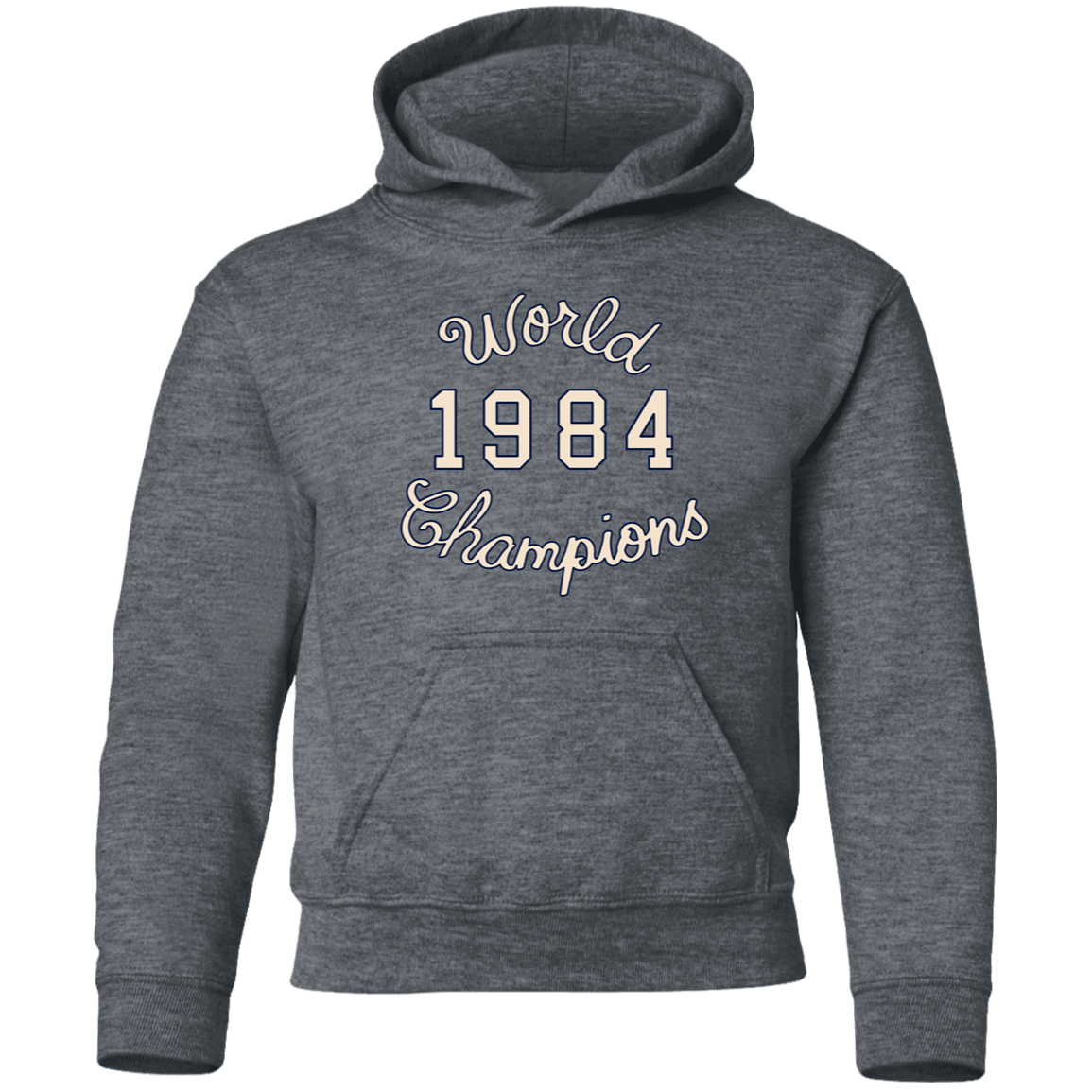 World Champions - Ivory + Navy Kids Unisex Classic Hoodie