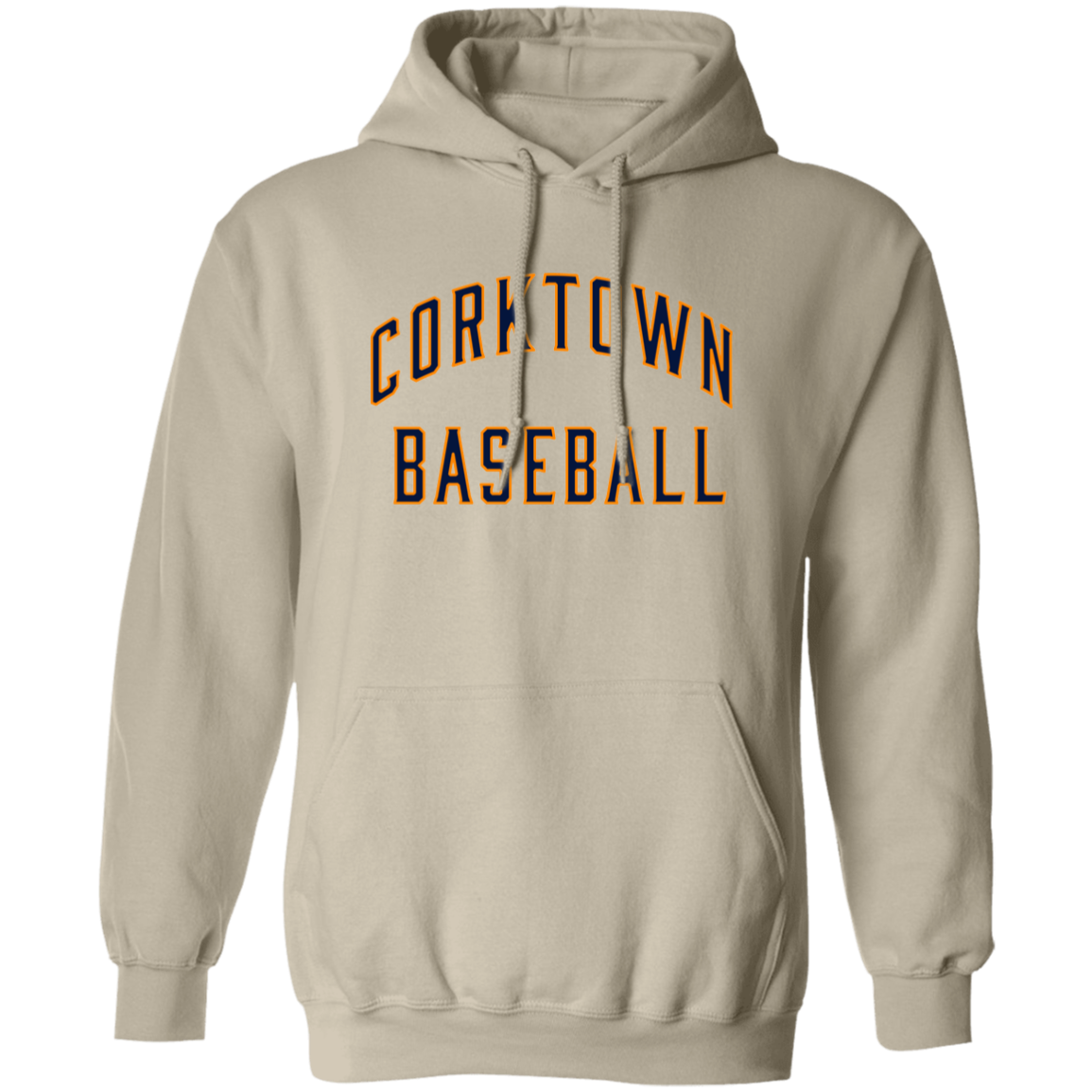 Corktown Baseball - Navy + Orange Classic Unisex Hoodie