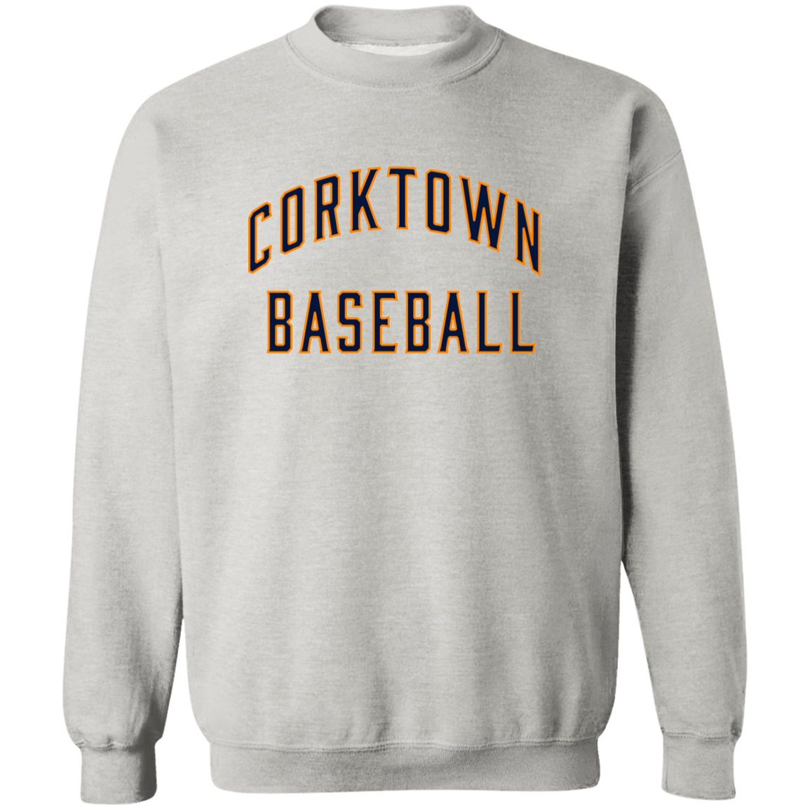 Corktown Baseball - Navy + Orange Classic Crewneck Sweatshirt