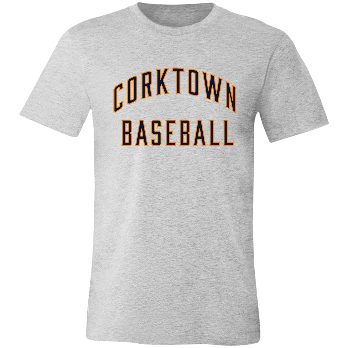Corktown Baseball - Navy + Orange Unisex Classic T-Shirt