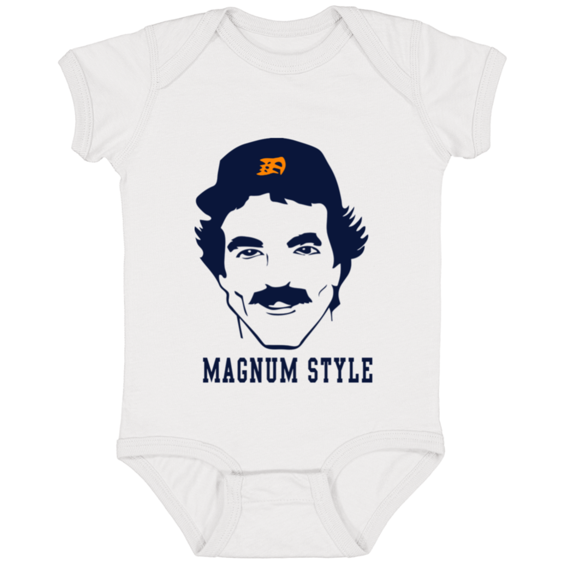 Magnum Style - Navy Infant Baby Onsie Bodysuit