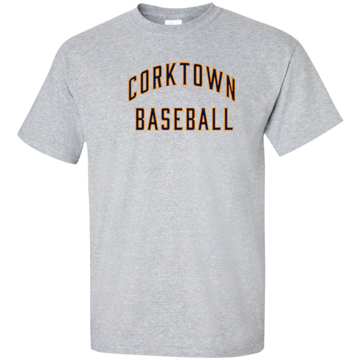 Corktown Baseball - Navy + Orange Tall Ultra Cotton T-Shirt