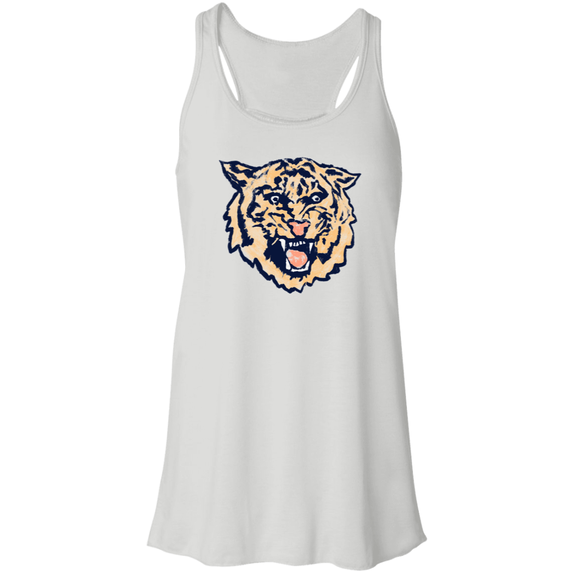 Tigercat - Orange Flowy Racerback Tank