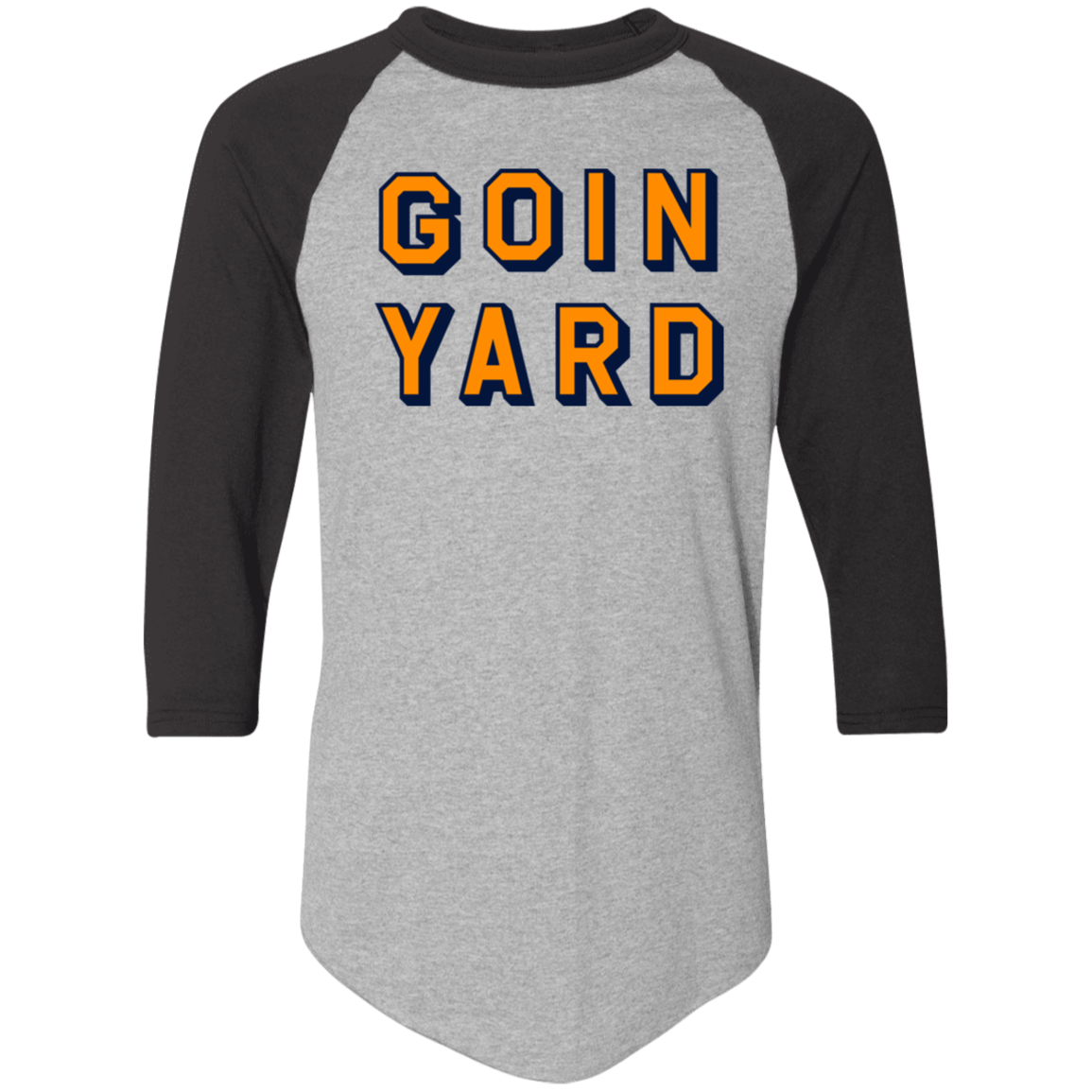 Goin Yard - Orange + Navy Classic Raglan Jersey