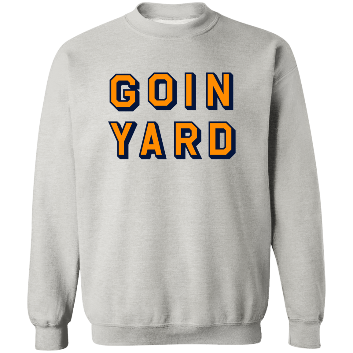 Goin Yard - Orange + Navy Classic Crewneck Sweatshirt