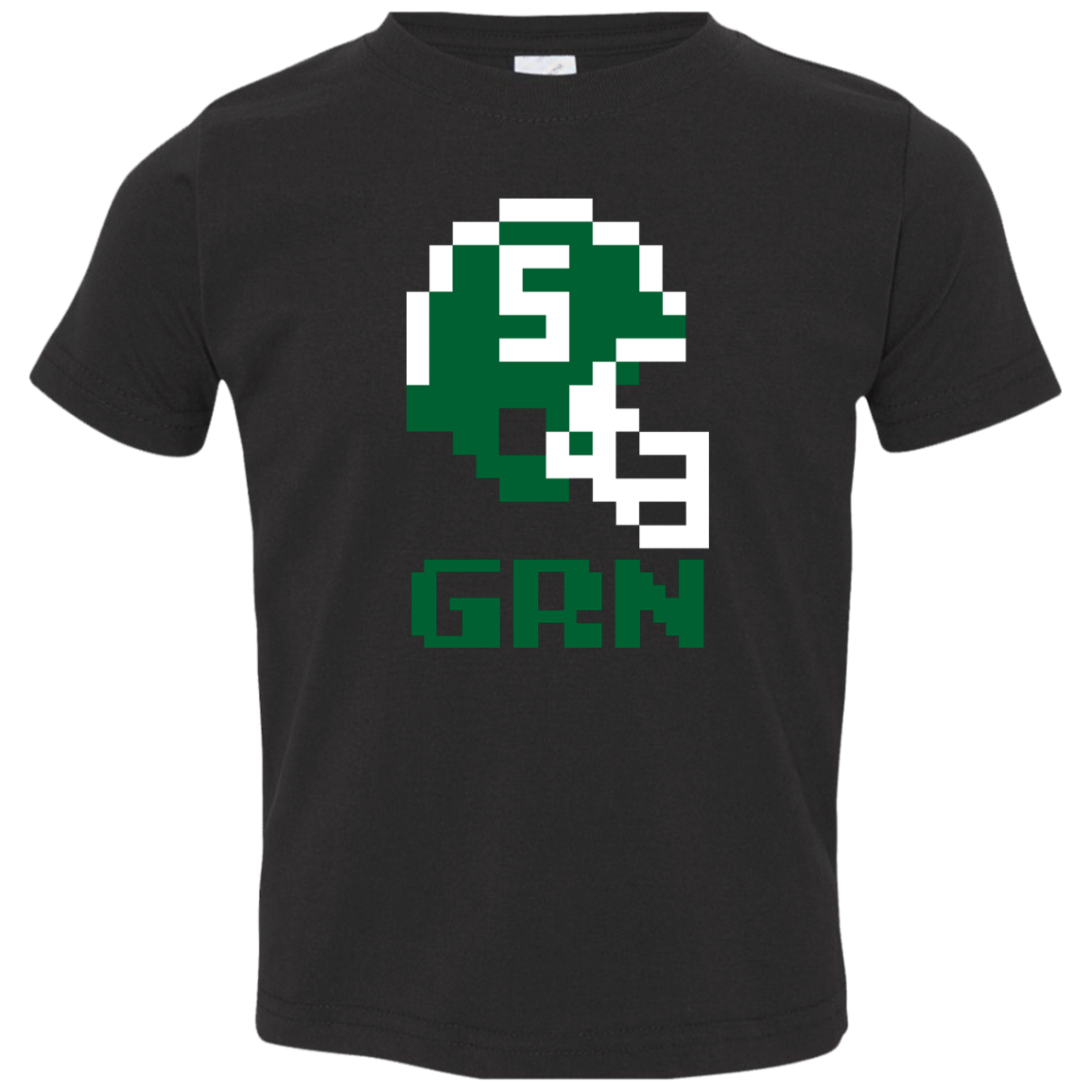 East Lansing Football 8bit - Black Cute Toddler T-Shirt