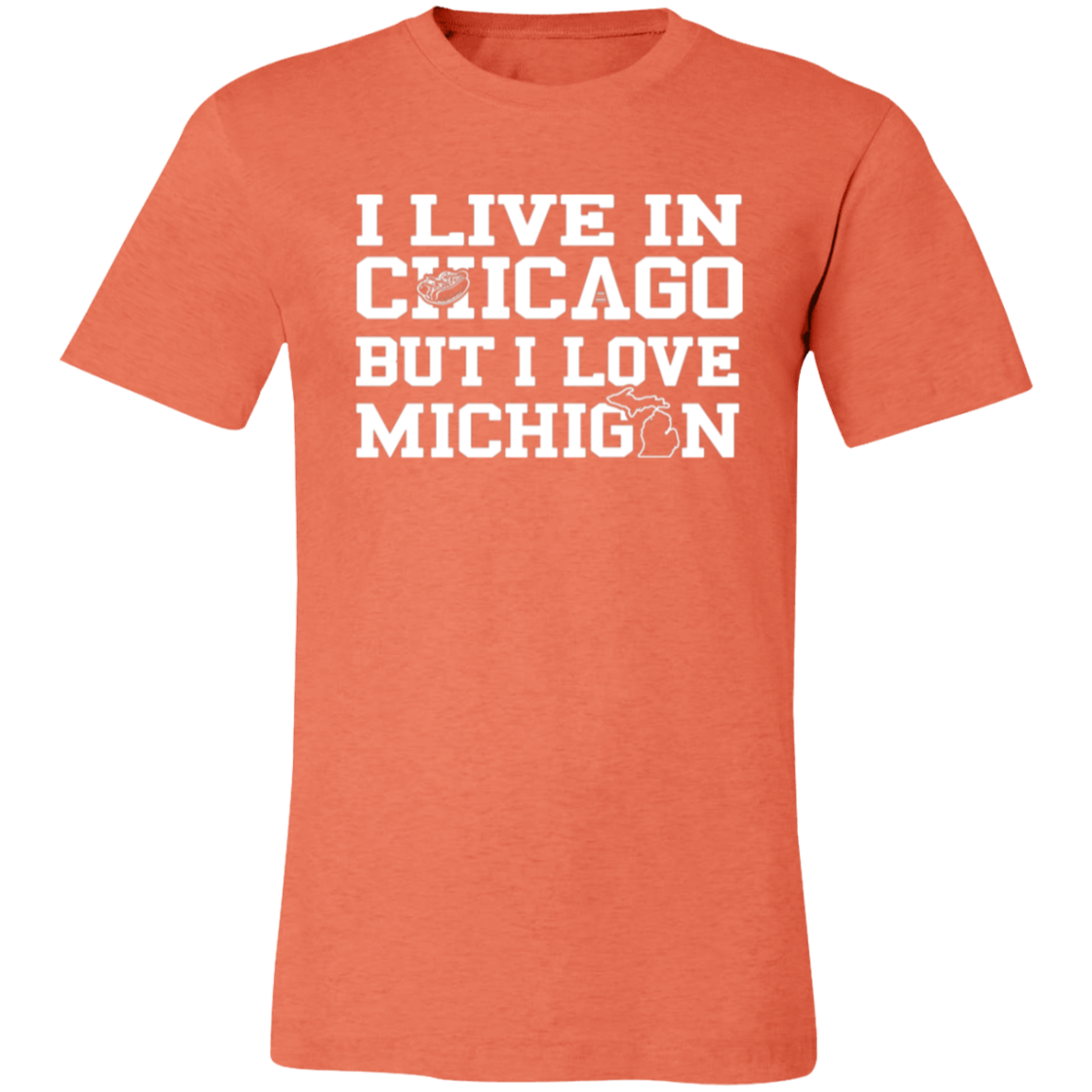 Live-Chicago-Love-Michigan--White Unisex Classic T-Shirt