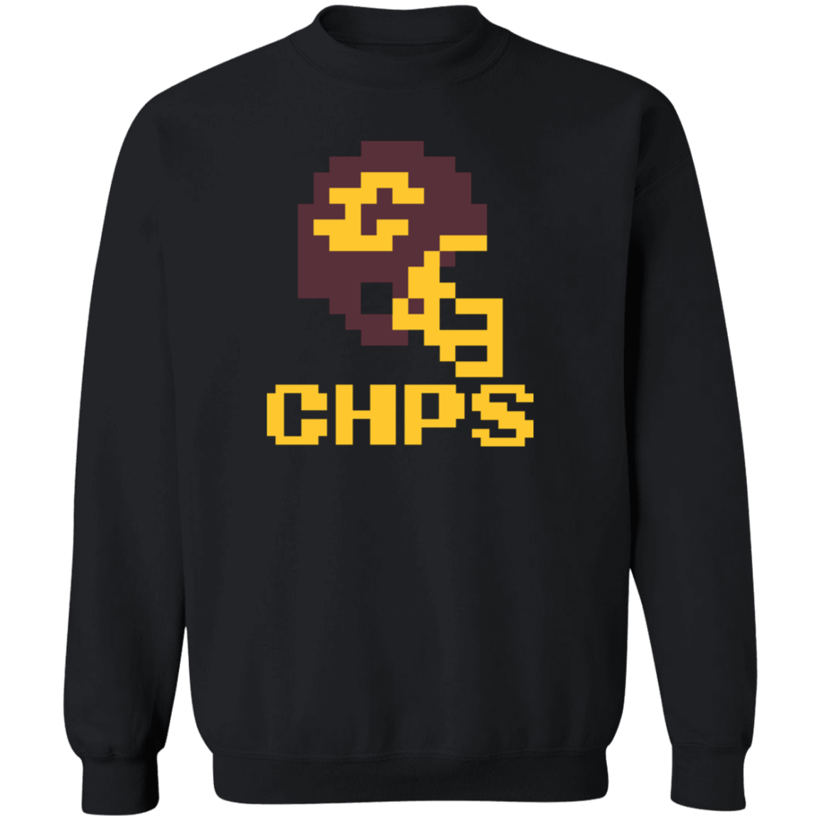 Mt Pleasant Football 8bit - Black Classic Crewneck Sweatshirt