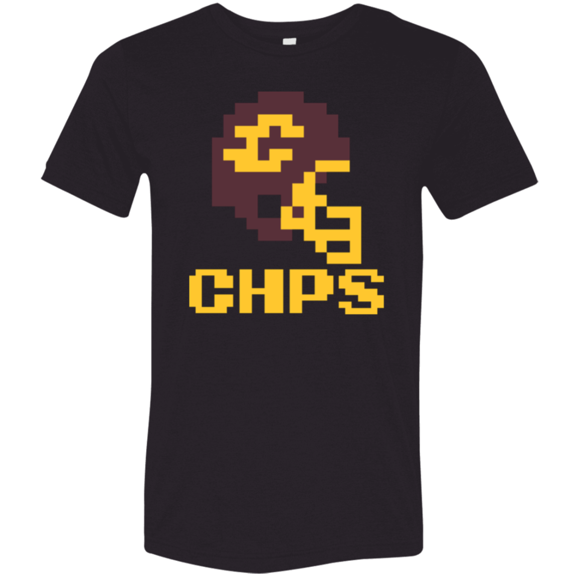 Mt Pleasant Football 8bit - Black Soft Unisex Triblend T-Shirt