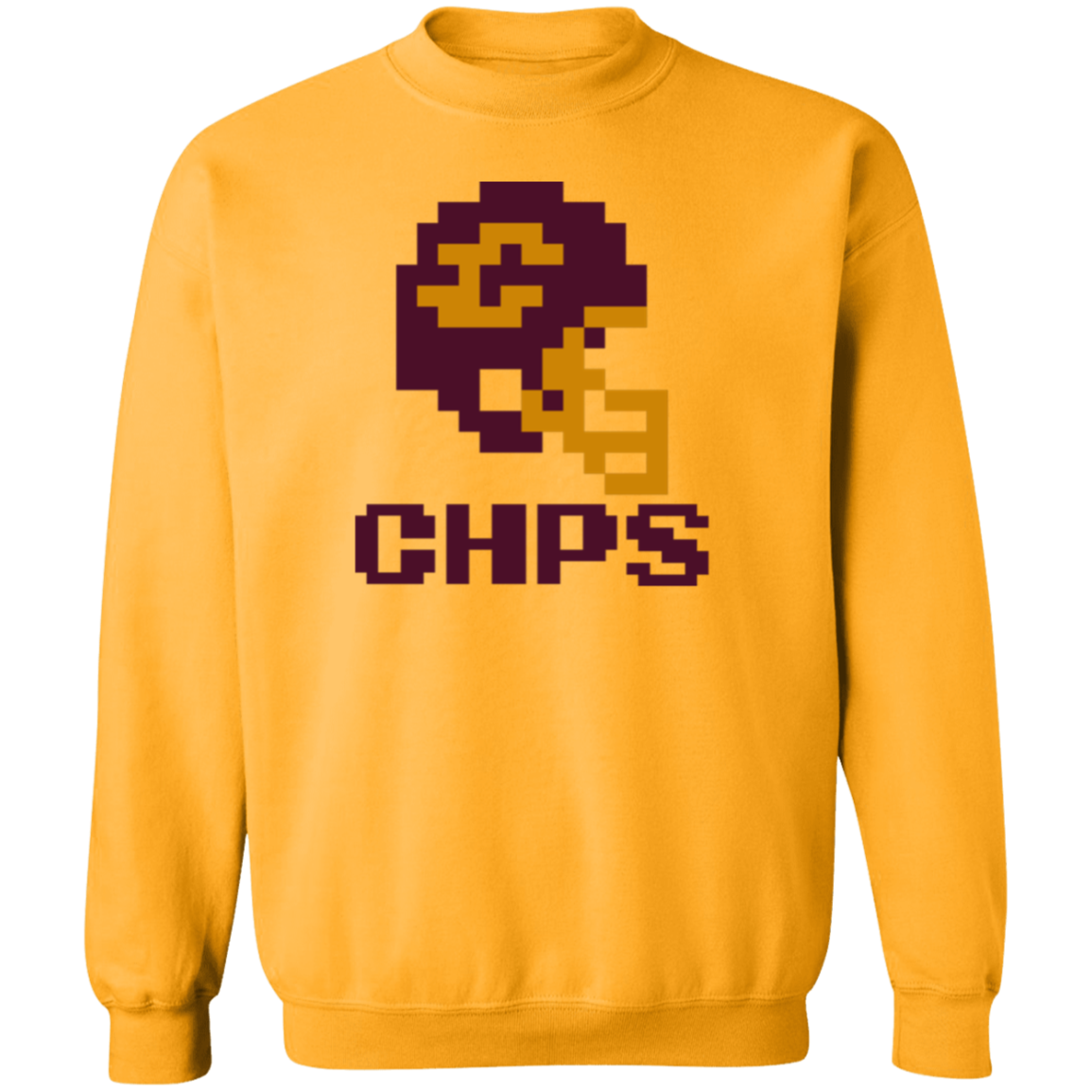 Mt Pleasant Football 8bit - Gold Classic Crewneck Sweatshirt