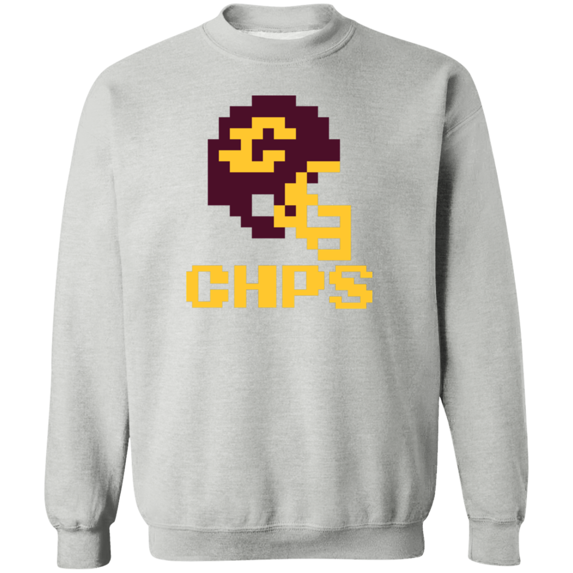 Mt Pleasant Football 8bit - Grey Classic Crewneck Sweatshirt