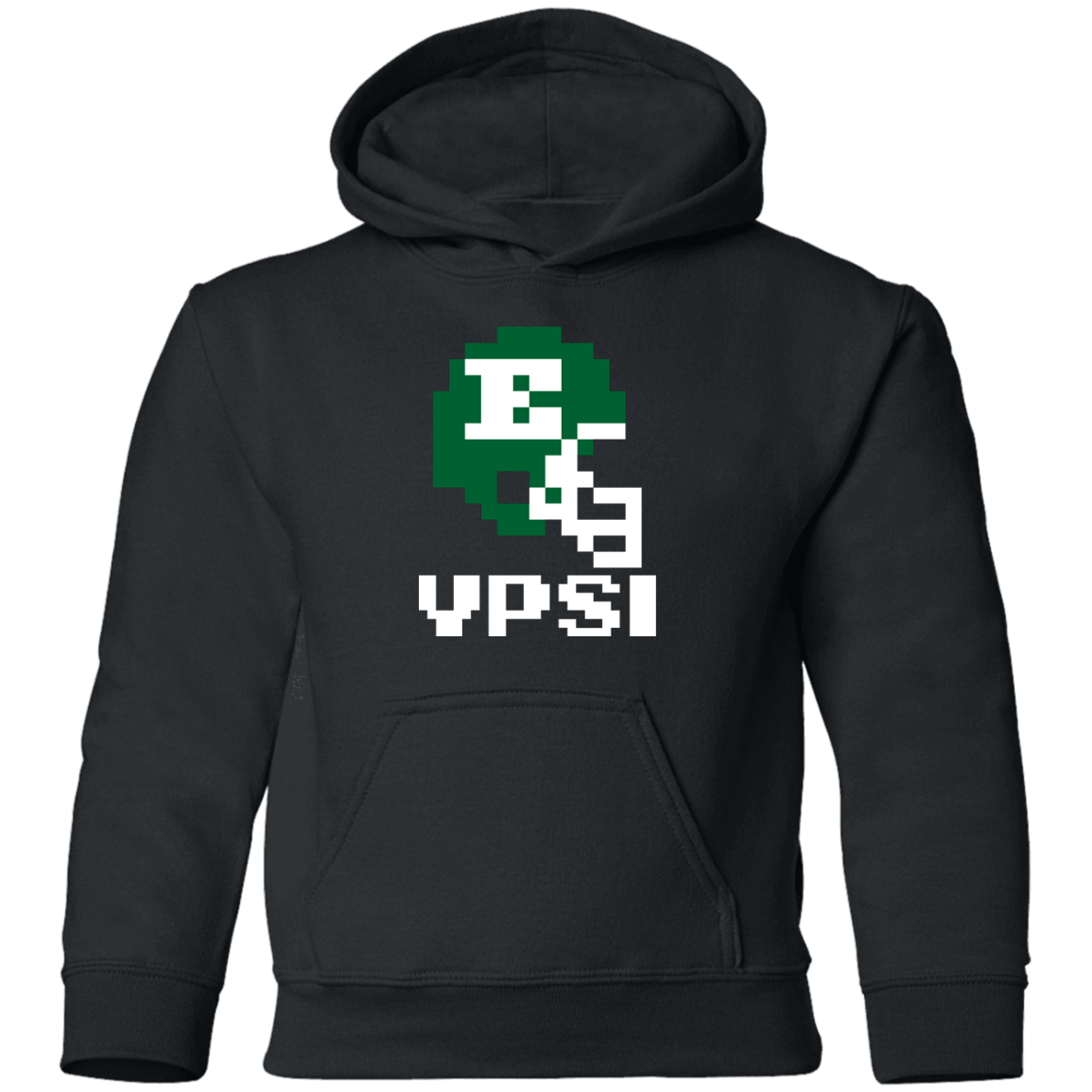 Ypsi Football 8bit - Black Kids Unisex Classic Hoodie