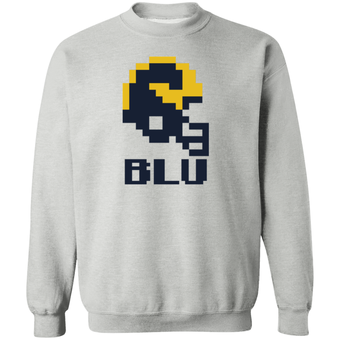 Ann Arbor Football 8bit - Grey Classic Crewneck Sweatshirt