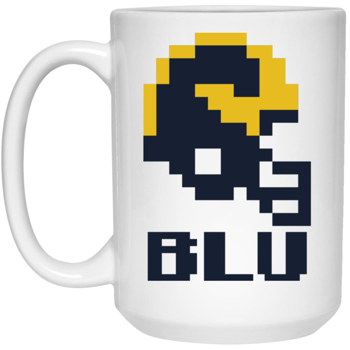 Ann Arbor Football 8bit - Grey 15oz Mug