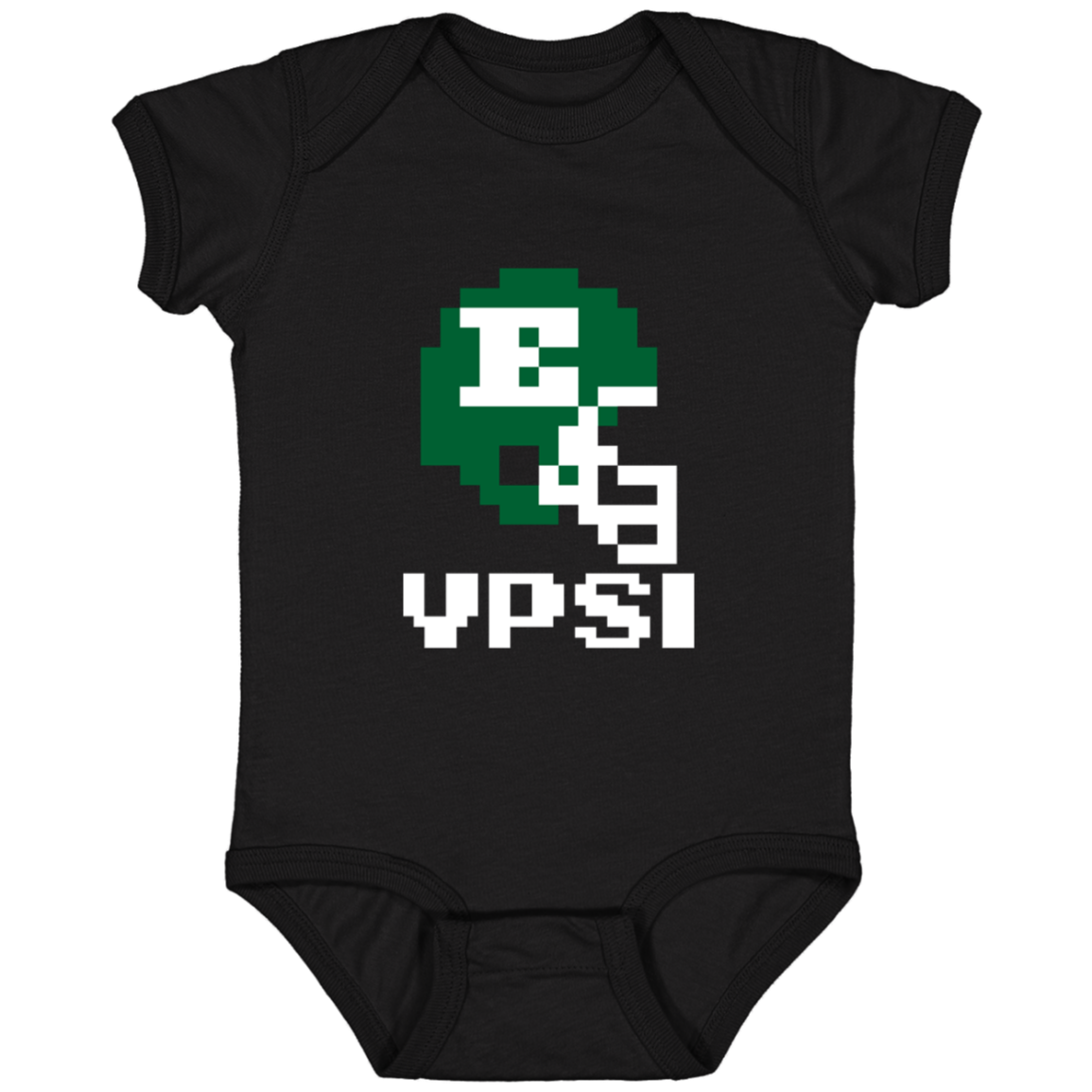 Ypsi Football 8bit - Black Infant Baby Onsie Bodysuit