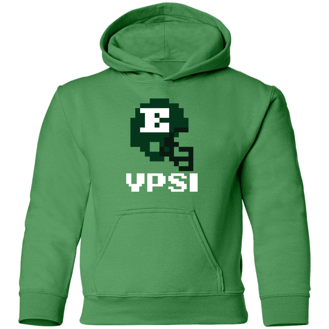 Ypsi Football 8bit - Green Kids Unisex Classic Hoodie