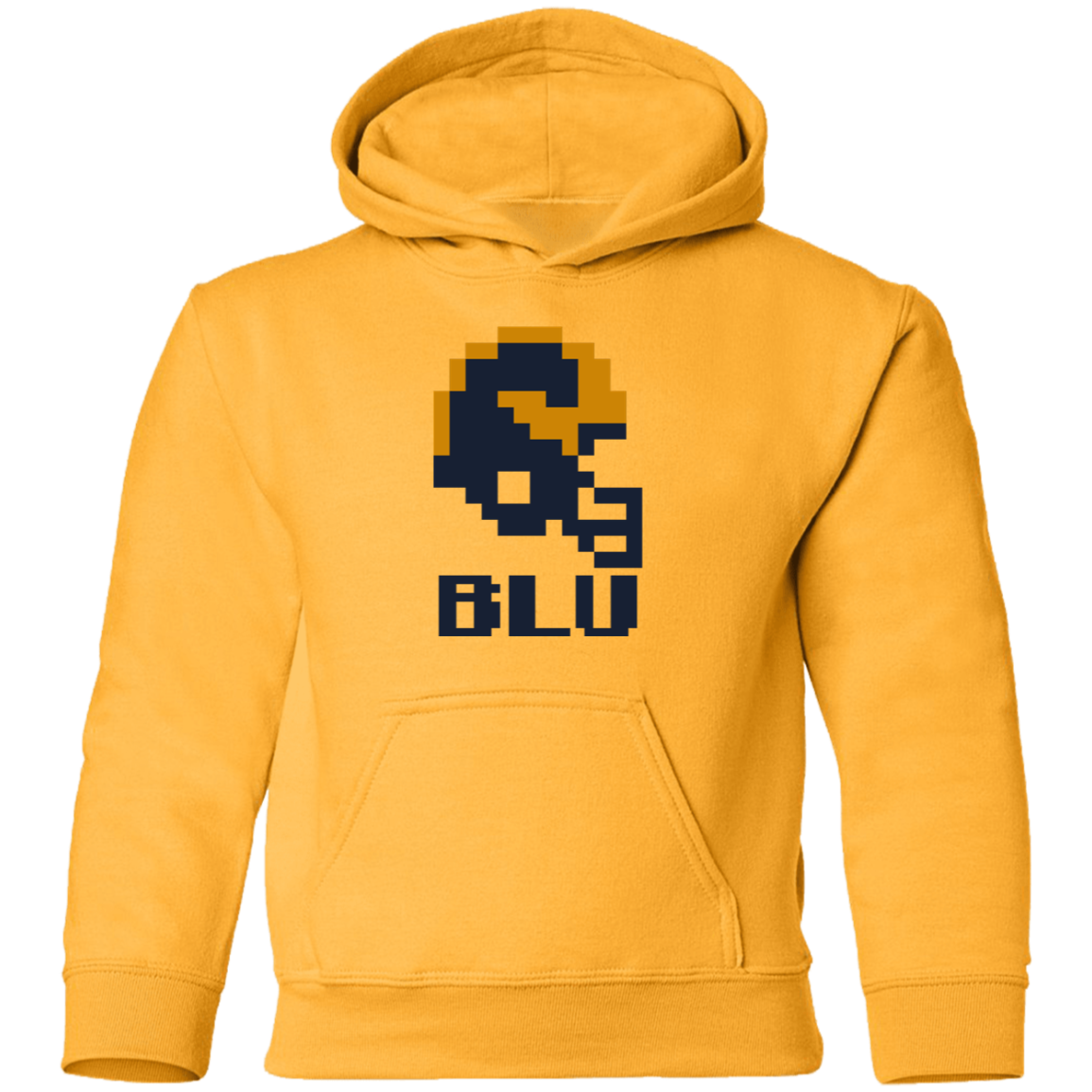 Ann Arbor Football 8bit - Gold Kids Unisex Classic Hoodie