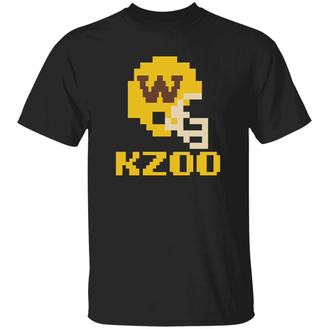 Kzoo Football W 8bit - Black Unisex Youth Classic T-Shirt