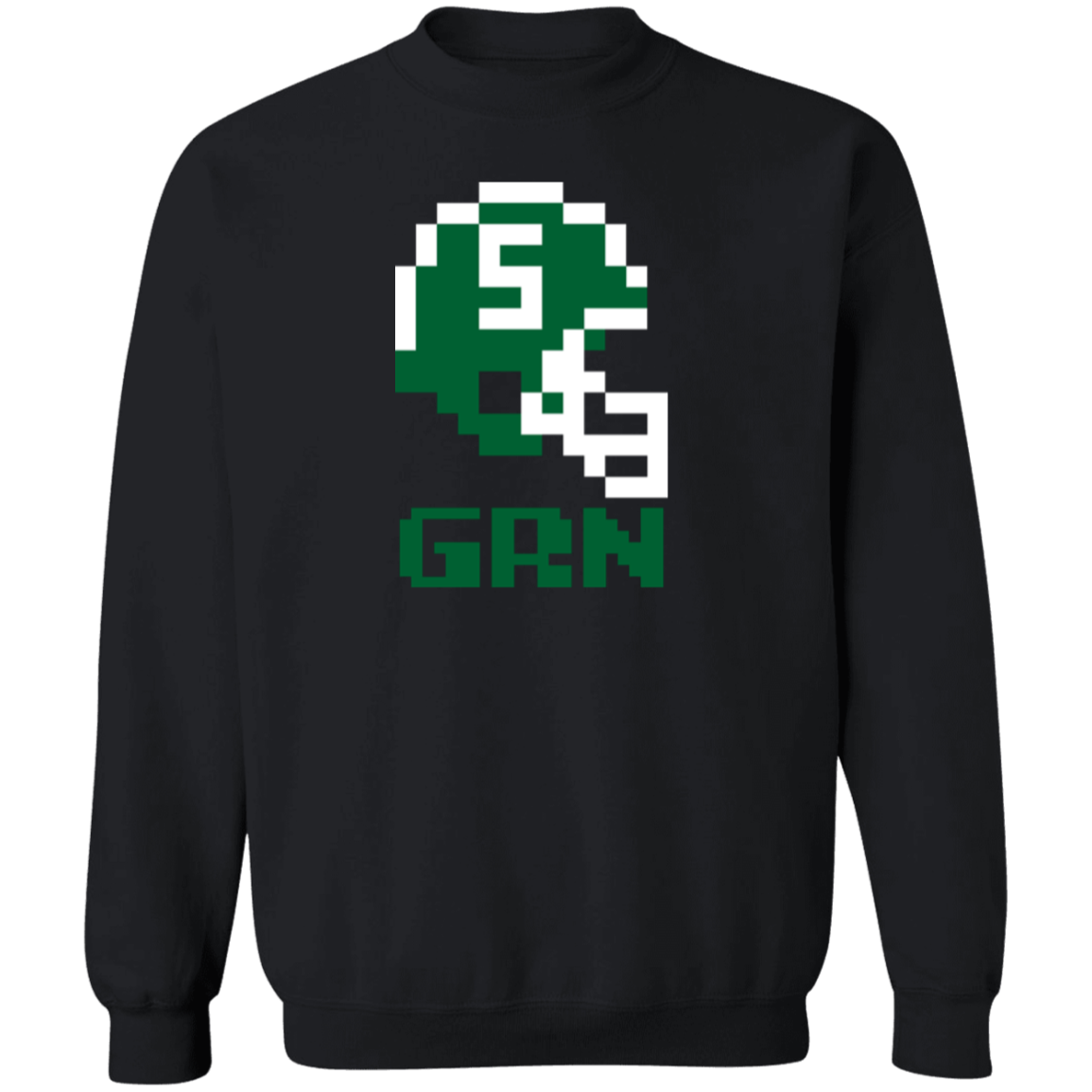 East Lansing Football 8bit - Black Classic Crewneck Sweatshirt