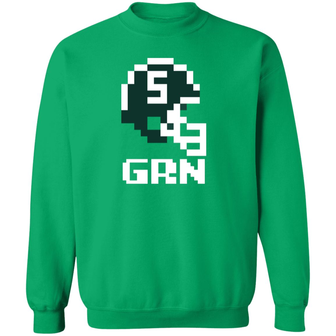 East Lansing Football 8bit - Green Classic Crewneck Sweatshirt