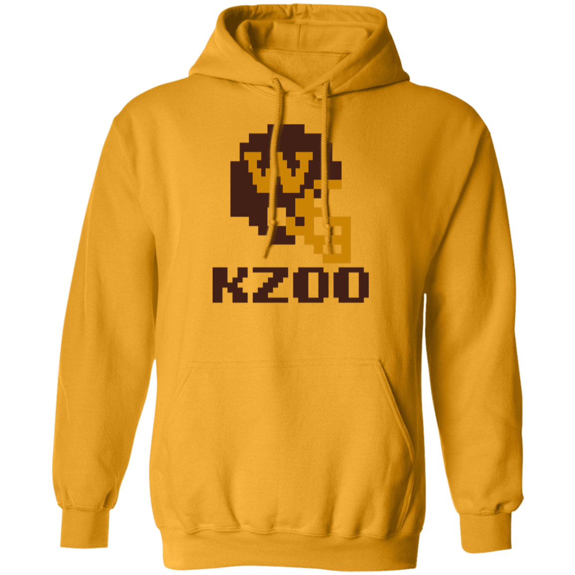 Kzoo Football W 8bit - Gold Classic Unisex Hoodie