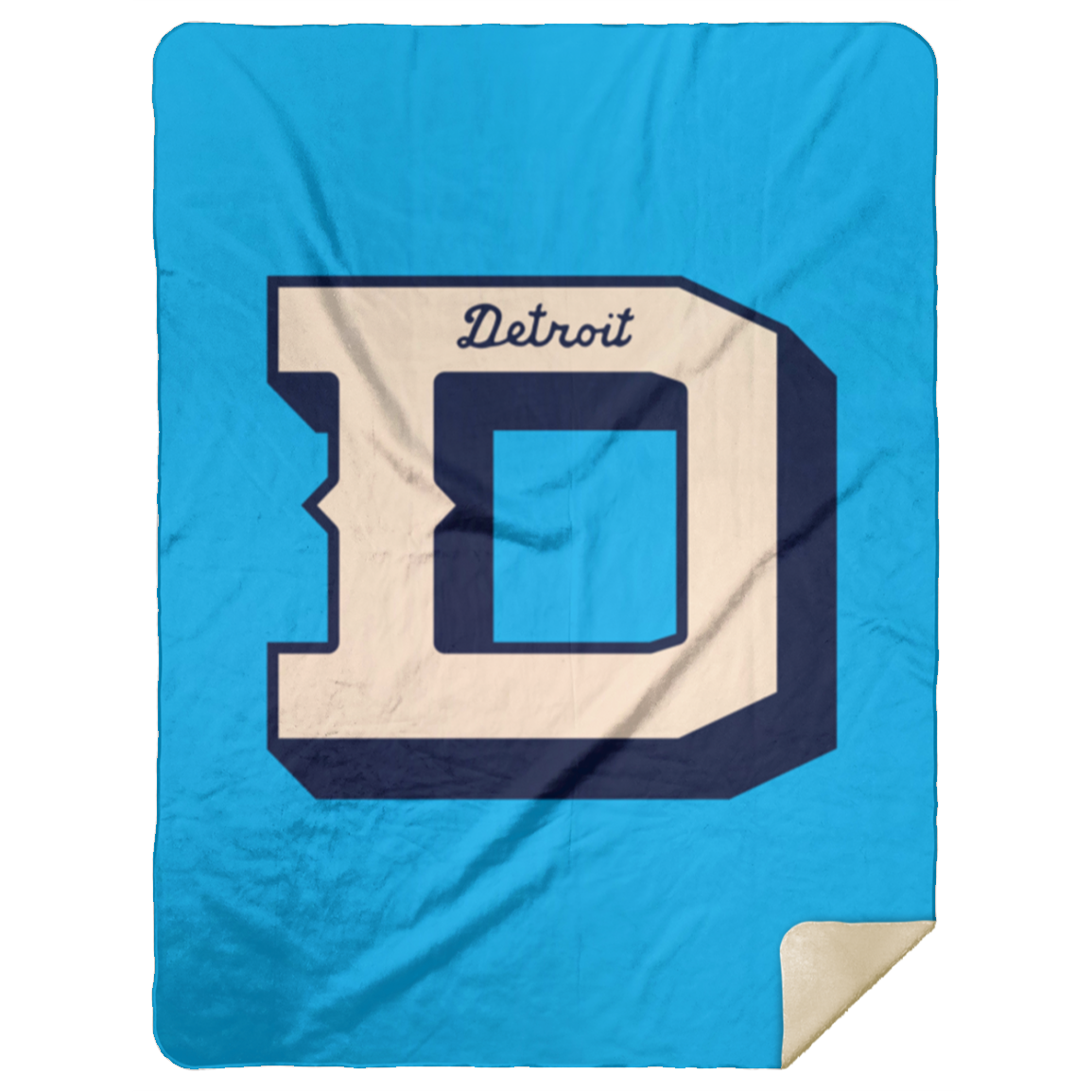Detroit D Football - Comfy Cozy Stadium Blanket 60x80