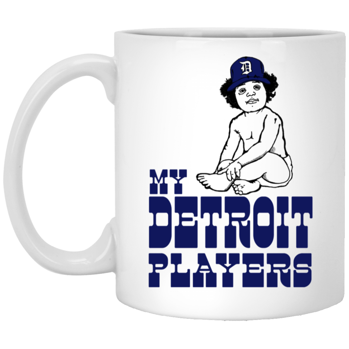 My Detroit Players - Blue White Mug
