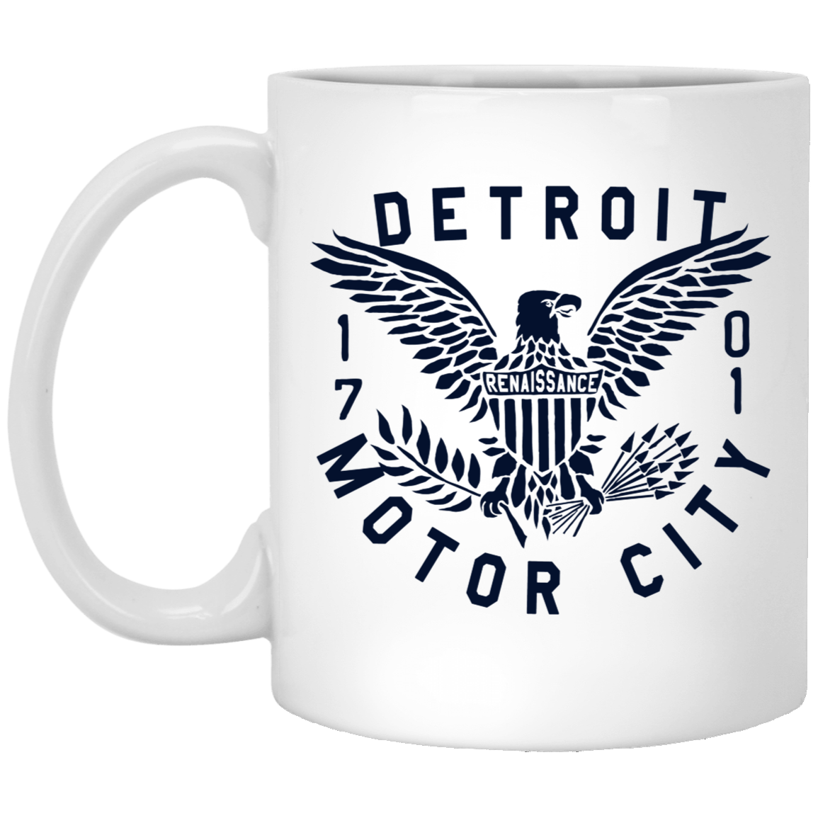 Detroit Eagle - Navy White Mug