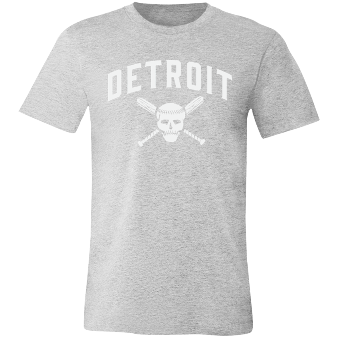 Detroit Skull and Crossbones - White Unisex Classic T-Shirt