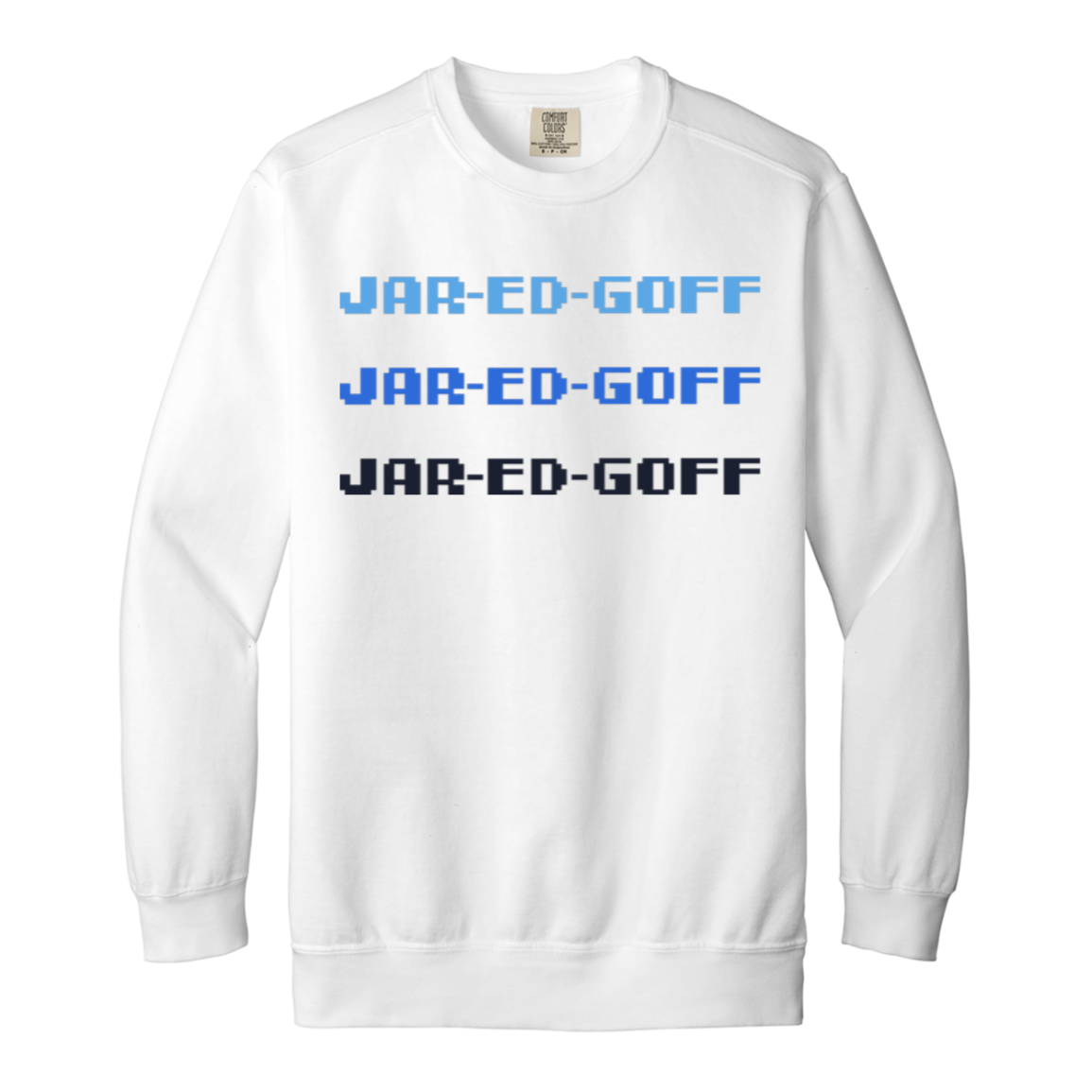 Jared Goff - Blues Vintage Wash Crewneck Sweatshirt