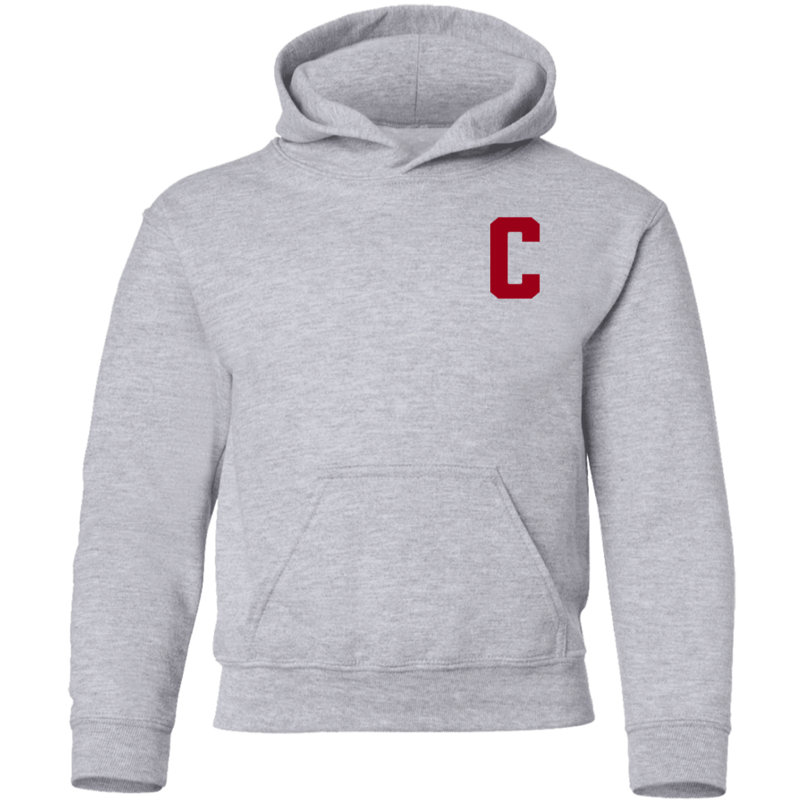 Hockey Captains C - Red Kids Unisex Classic Hoodie