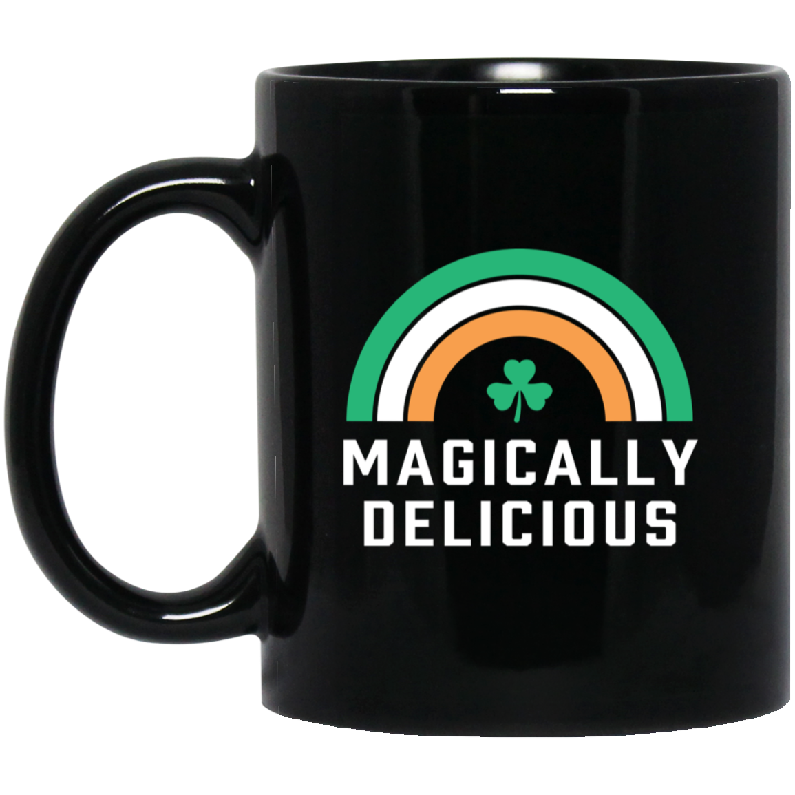 Magically Delicious - Green White Orange Black Mug