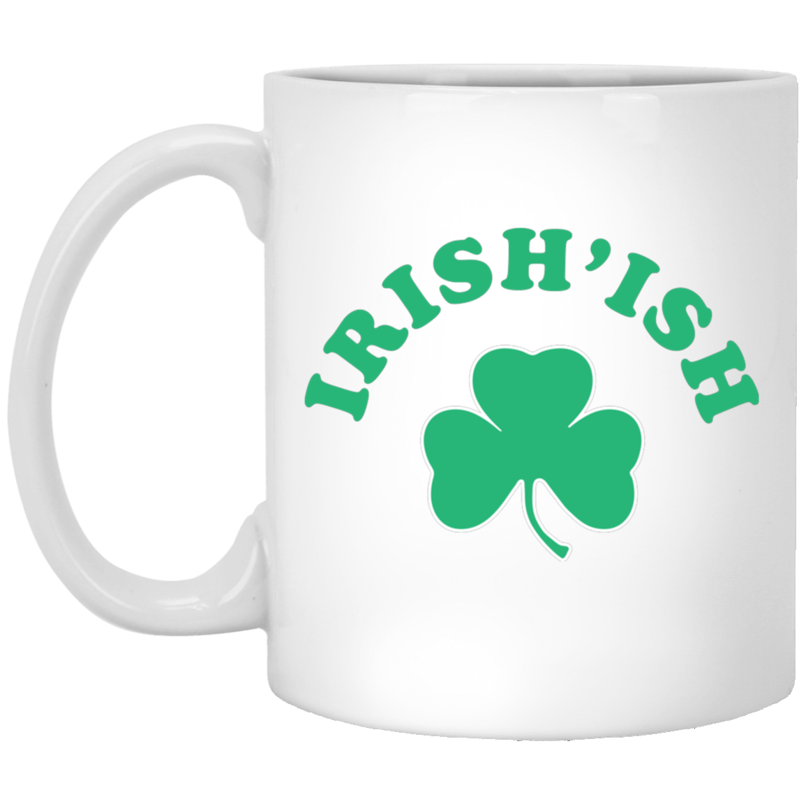 Irish-ish - Green White Mug