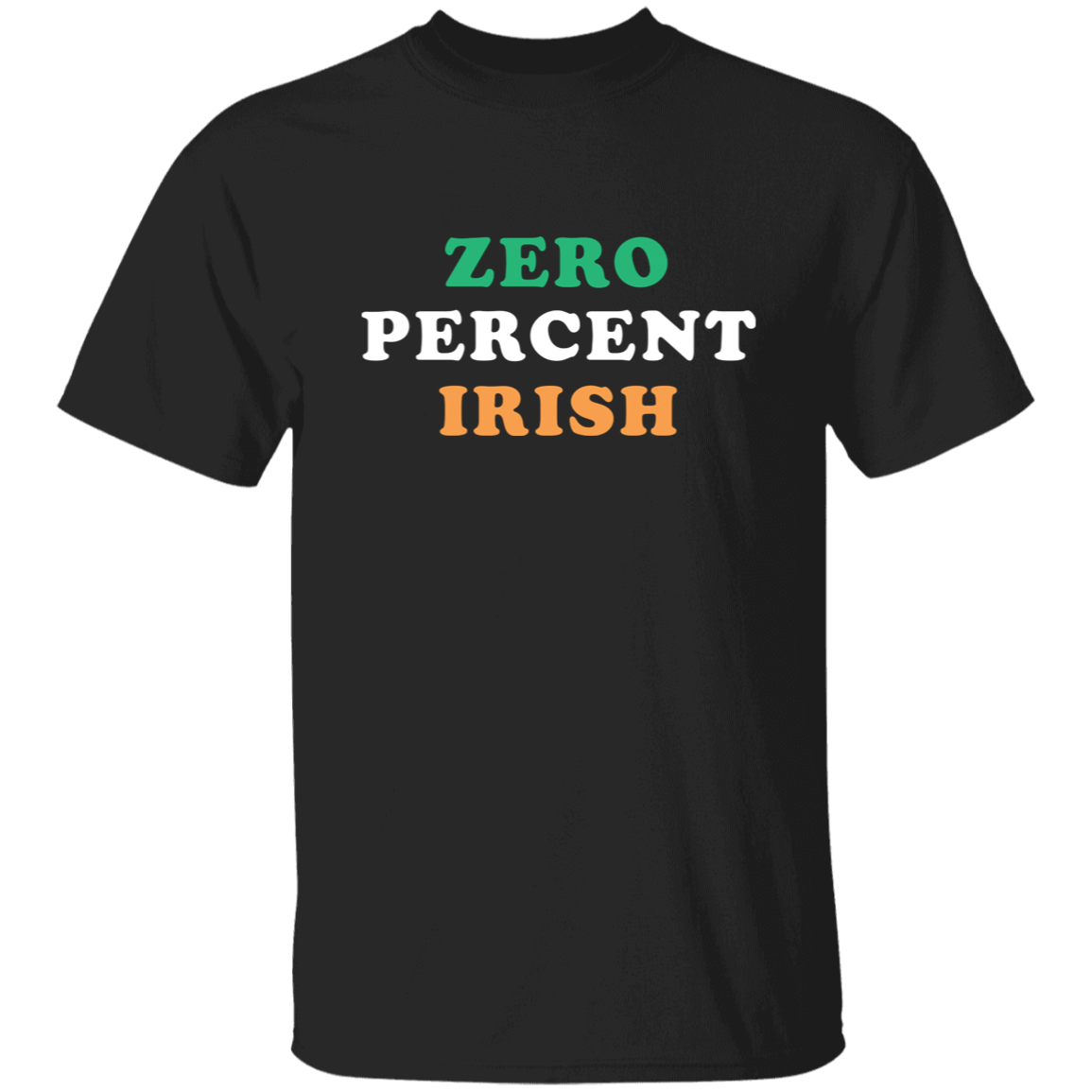 Zero Percent Irish - Green White Orange Kids Unisex Classic T-Shirt