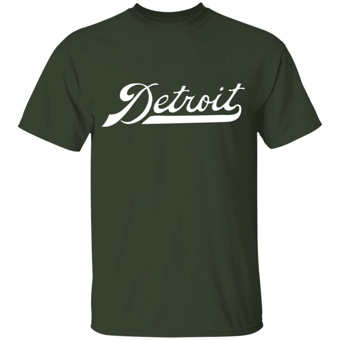 Detroit Script - White Kids Unisex Classic T-Shirt
