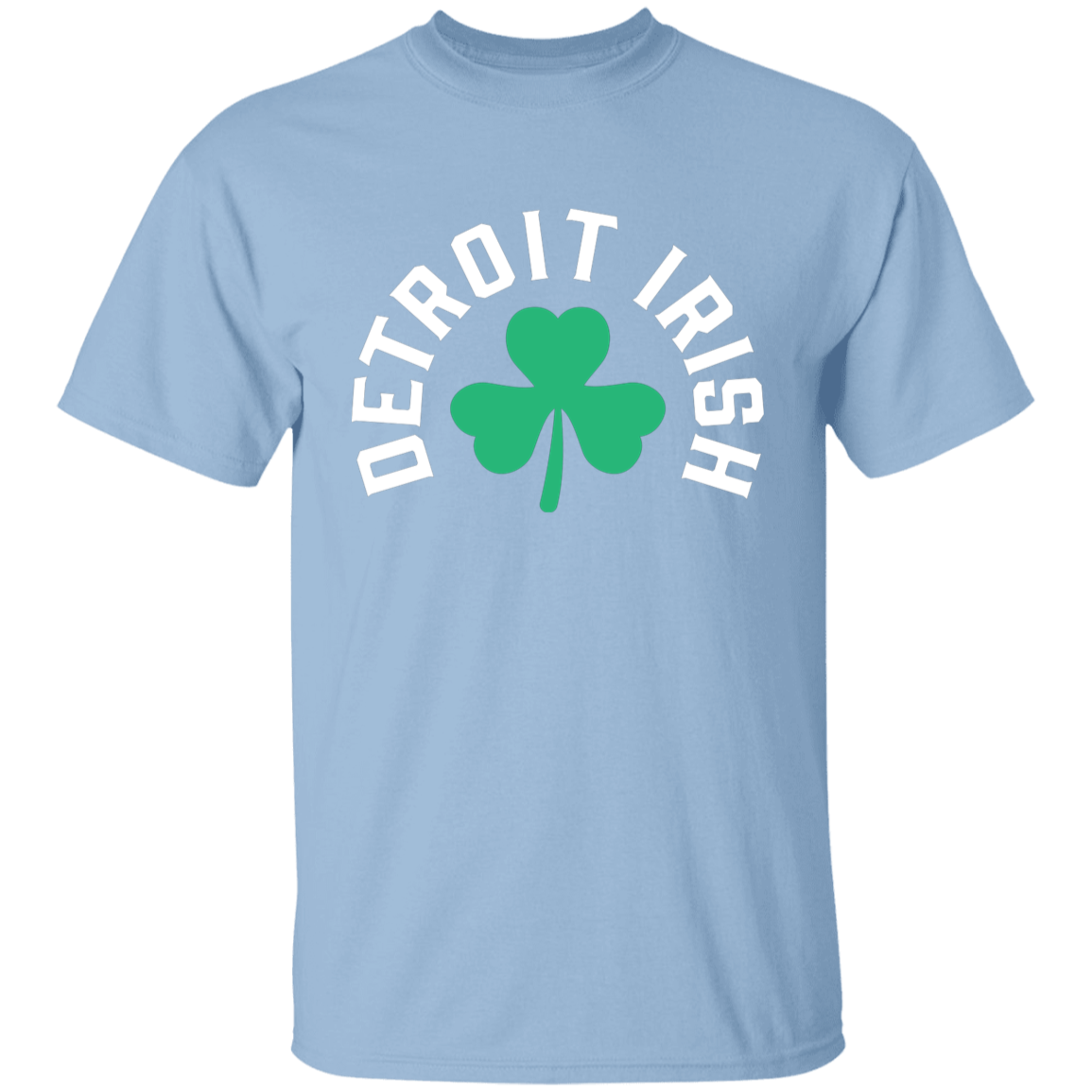 Detroit Irish Shamrock - White Kids Unisex Classic T-Shirt