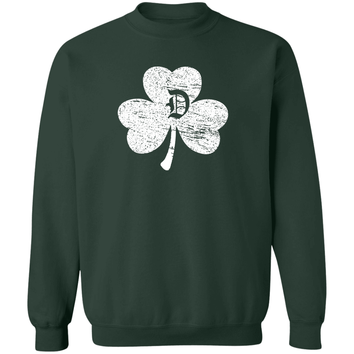 D Shamrock - White Classic Crewneck Sweatshirt