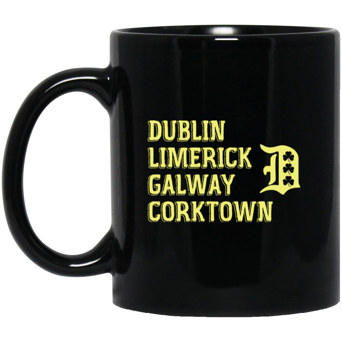 Dublin Limerick Galway Corktown Black Mug