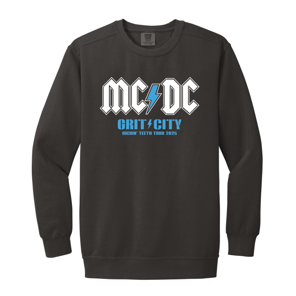 MCDC Kickin Teeth Tour 2025 (front) Vintage Wash Crewneck Sweatshirt