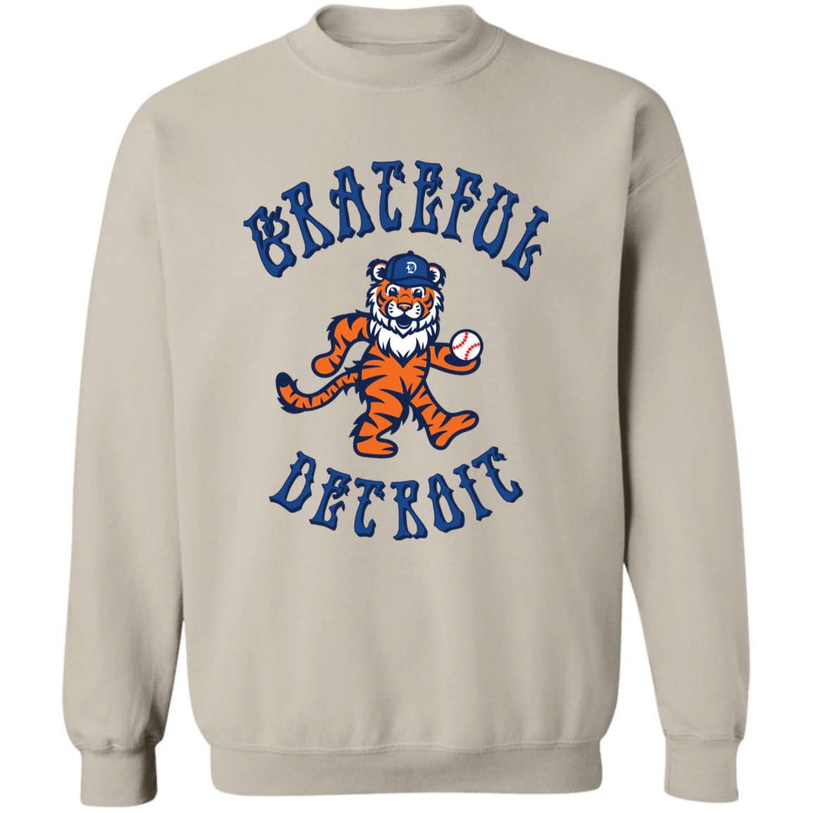 Grateful Detroit - Blue Classic Crewneck Sweatshirt