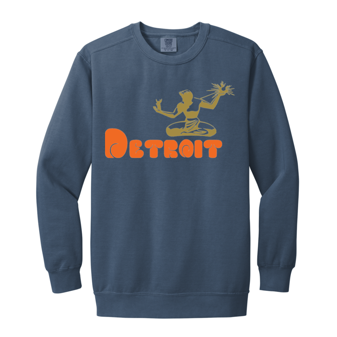 Classic  DWD Spirit of Detroit Vintage Wash Crewneck Sweatshirt