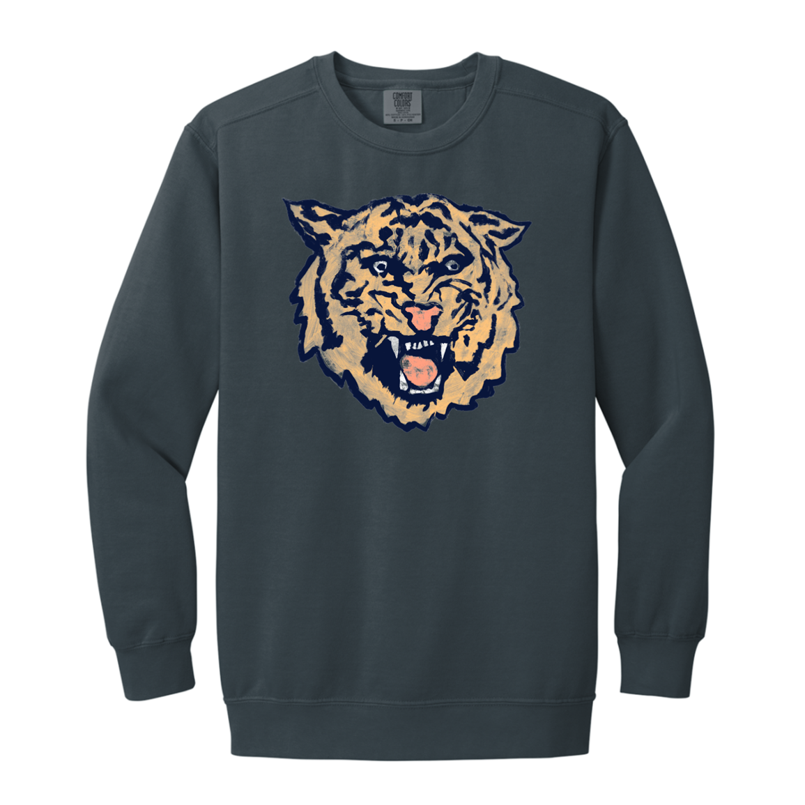 Tigercat - Orange Vintage Wash Crewneck Sweatshirt