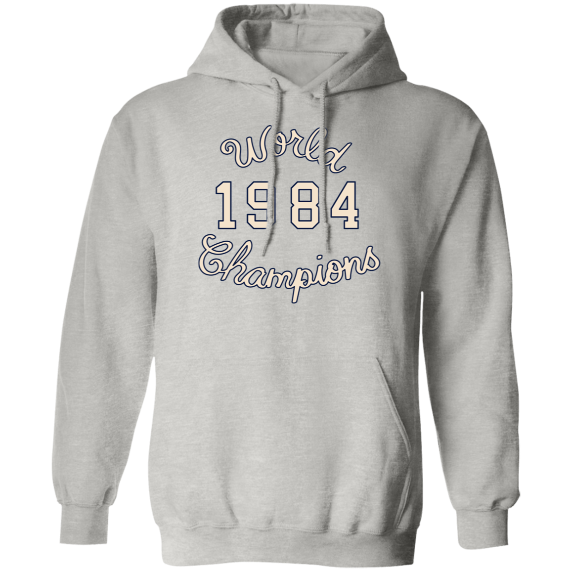 World Champions - Ivory + Navy Classic Unisex Hoodie