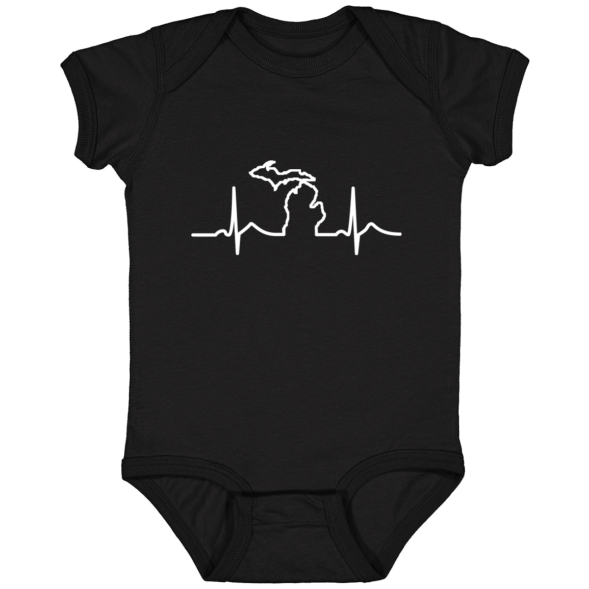 DWD Michigan Heartbeat Infant Baby Onsie Bodysuit